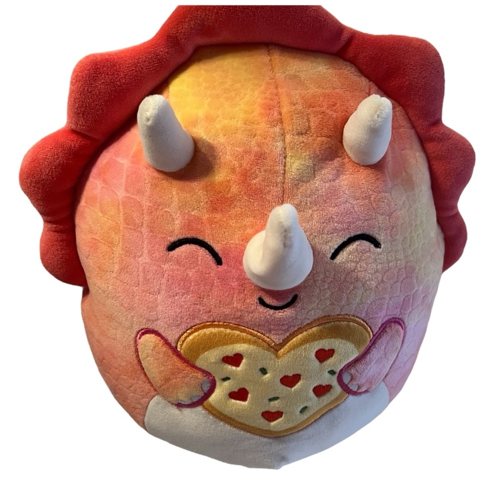Squishmallows Trinity the Triceratops 12" Tie Dye Plush Toy